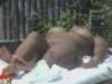 Janet Jackson Naked sunbathing