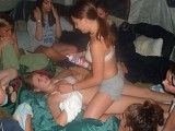 Girlscout sleepover turns into a teen lesbian orgy