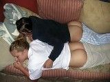 Big party ends in orgy for these 2 drunk college girls