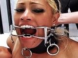 Muscular Mistress Punishes Blonde Hot Slave