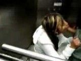 Asian Amateur Gives Blowjob In Elevator