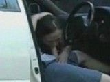 Cock-hungry mommy sucks dick in the car