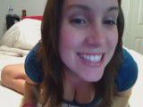 Cute GF gets creampied on webcam