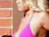 Jessica Simpson in pink bikini