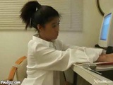 Asian Office Slut Plays Dirty With Photocopier Then Gets Fucked By Boss 