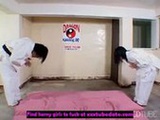  Hot Asian dojo work out 