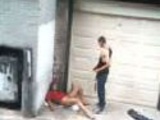 Drunk hooker fuck attempt in alley