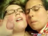 2 Geeky Schoolgirls Share Cock - Amateur Videos