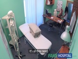  FakeHospital tight ebony pussy gets 2 cum loads from doctors fat cock 