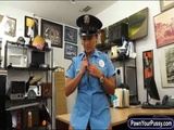  Police officer screwed by nasty pawn guy 